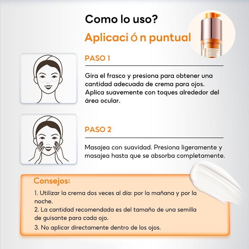 Crema reparadora antienvejecimiento para el contorno de ojos con péptidos – Elimina Bolsas y Ojeras Infinite Love