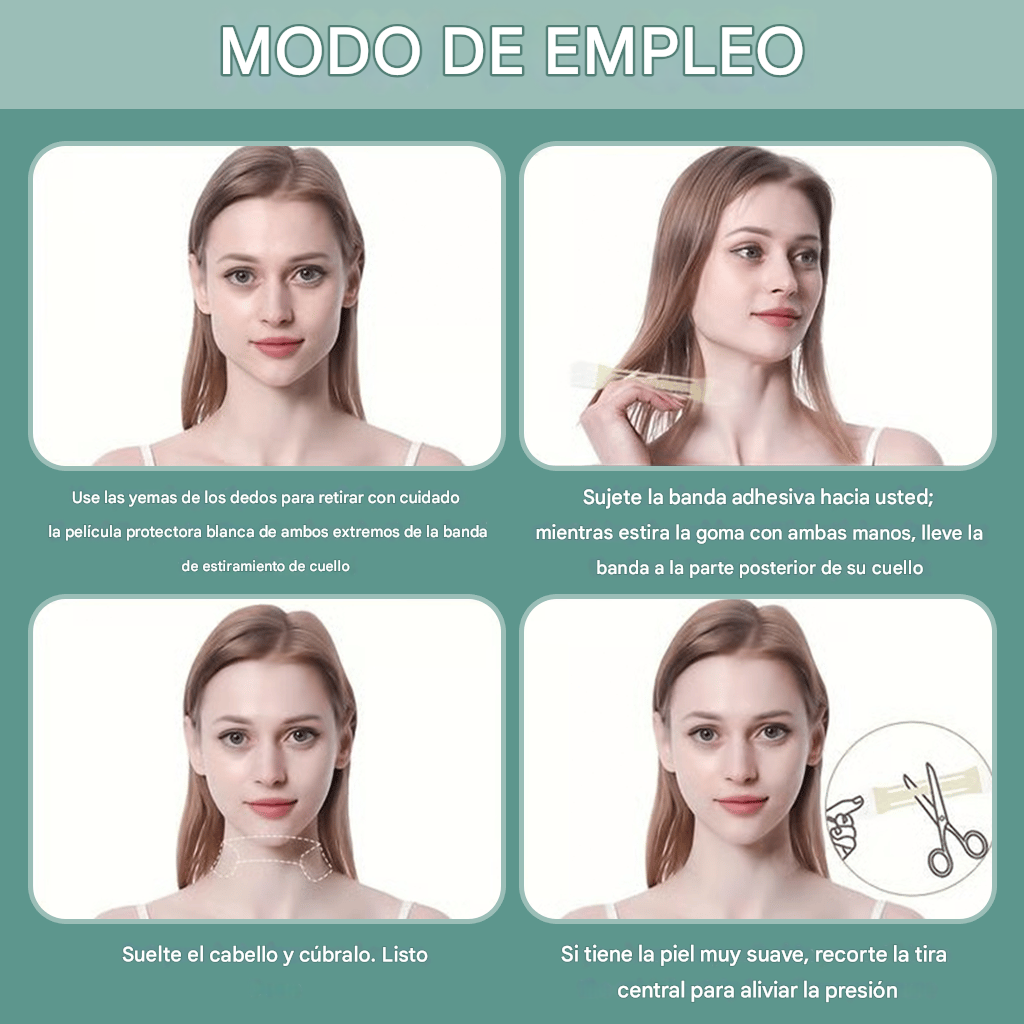 InfiniteNeck – 20 Tiras para Lifting de Cuello Infinite Love